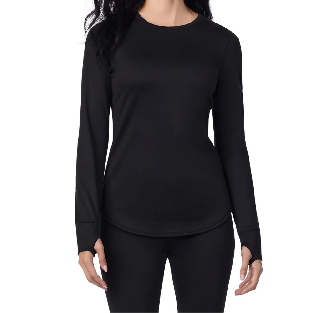 ClimateRight by Cuddl Duds Thermal Guard Base layer Crew Neck Top Size Small